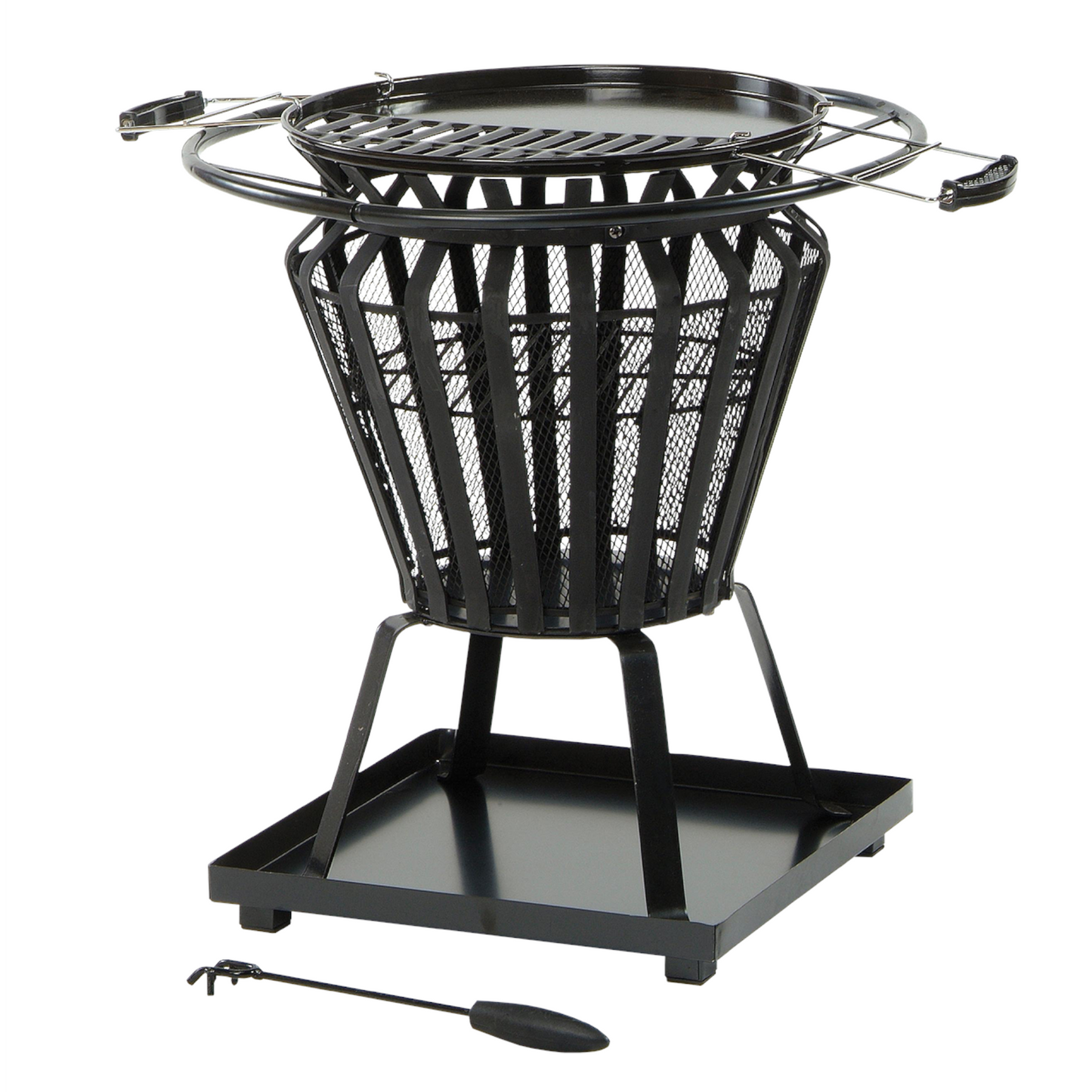Lifestyle Signa Fire Basket with bbq grill